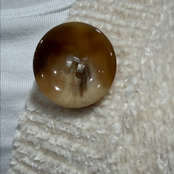 Cream Button-Up Women's Sweater - Picture 2 of 6